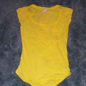 OP Bright Yellow Women's Short Sleeve Top